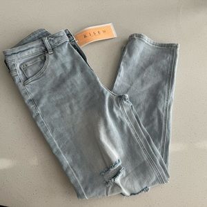 Risen High Rise Distressed Light Jean RDP5101
